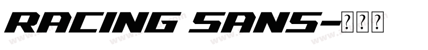 Racing Sans字体转换